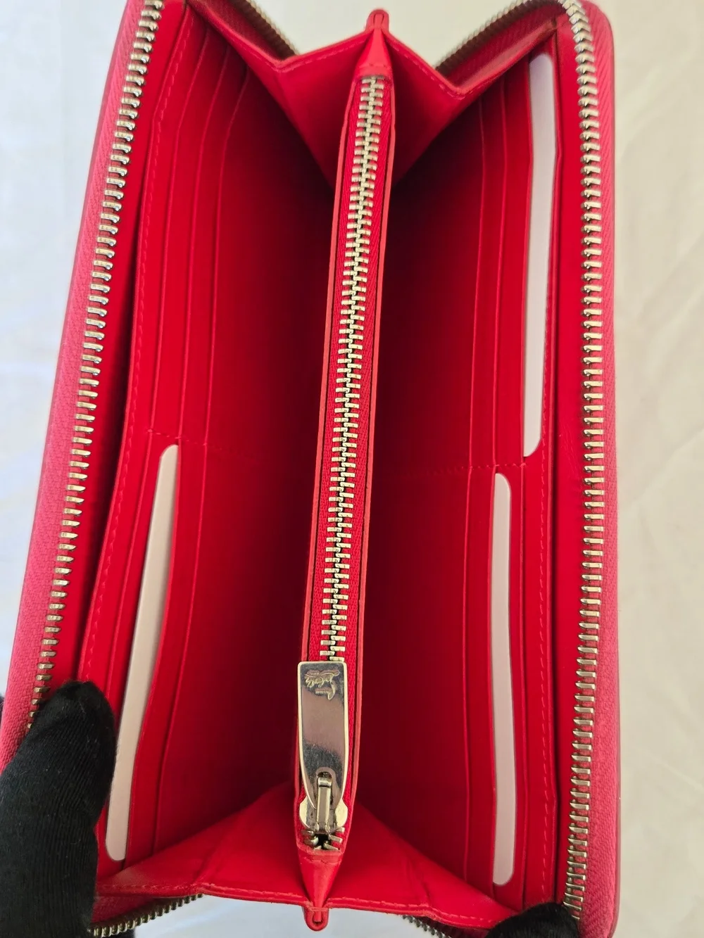 🩷 Christian Louboutin Panettone Spiked Zip-Around Wallet 🩷